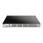 D-Link DGS-3630-28PC | 28-Port Layer 3+ Stackable Gigabit PoE Switch with 4 x 10GbE Uplinks – Enterprise Power & Intelligent Routing