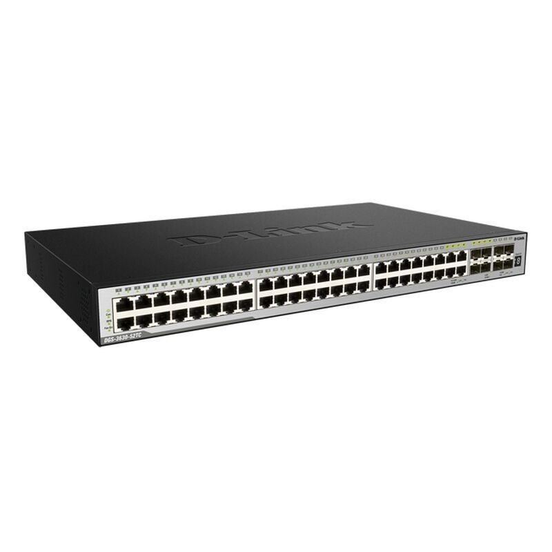 D-Link DGS-3630-52T | 52-Port Layer 3+ Stackable Gigabit Managed Switch with 4 x 10GbE Uplinks – High-Performance Enterprise Routing