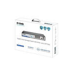 D-Link 10-Port Gigabit Smart Managed PoE+ Switch with 8 Long Reach PoE Ports + 2 SFP Ports | High-Power WebSmart Switch