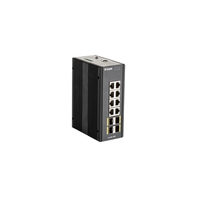 D-Link 12‑Port Gigabit Industrial Managed Switch (4 SFP) | Rugged DIN‑Rail Ethernet