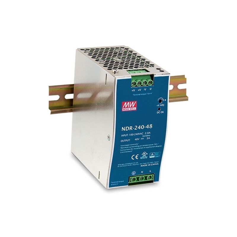 D-Link 240W Industrial Power Supply | 48–55V DC DIN Rail PSU for DIS-Series Switches