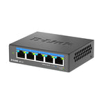 D-Link DMS-105 5-Port Multi-Gigabit Desktop Switch | Silent 2.5G Plug & Play Switch