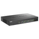 D-Link 10-Port Multi-Gigabit Smart Managed PoE+ Switch | 8 x 2.5G PoE+ & 2 x 10G SFP+ | 240W | DMS-1250-28XMP
