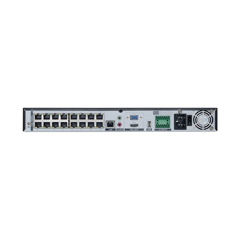 D-Link 16-Channel H.265 Network Video Recorder with 16 PoE Ports | AI Detection, 12MP Support, 24TB Storage