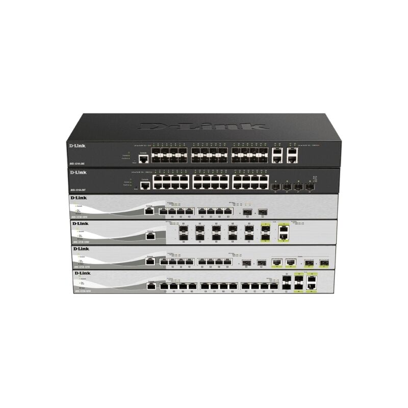 D-Link 10-Port 10 Gigabit Smart Managed Switch with 2 SFP+ Ports – High-Speed Layer 2+ Routing