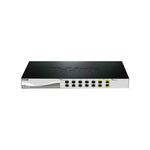 D-Link 12-Port 10 Gigabit Smart Managed Switch with 2 Combo 10GBase-T Ports – Enterprise-Grade SFP+ Layer 2+ Routing