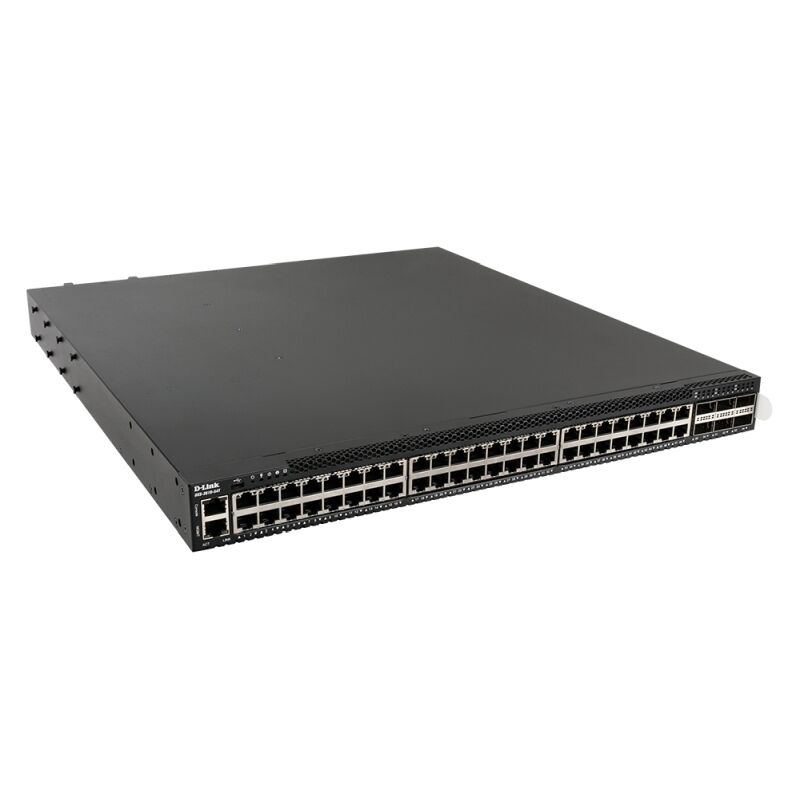 D-Link 54-Port 10GBASE-T Layer 3 Stackable Managed Switch with 6 QSFP+/QSFP28 Uplinks – High-Performance Data Centre Aggregation