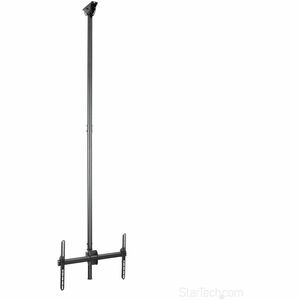 StarTech.com FPCEILPTBLP Full-Motion Long Pole Ceiling TV Mount for 32"-75" Displays – Height Adjustable, 50kg Capacity