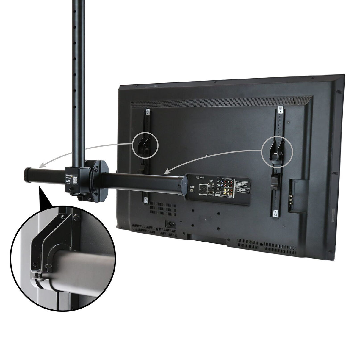 StarTech.com FPCEILPTBSP Full-Motion Ceiling TV Mount for 32