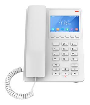 Grandstream DESKTOP HOTEL PHONE 3.5 COLOR LCD POE DUAL BAND WIFI 6 WHITE