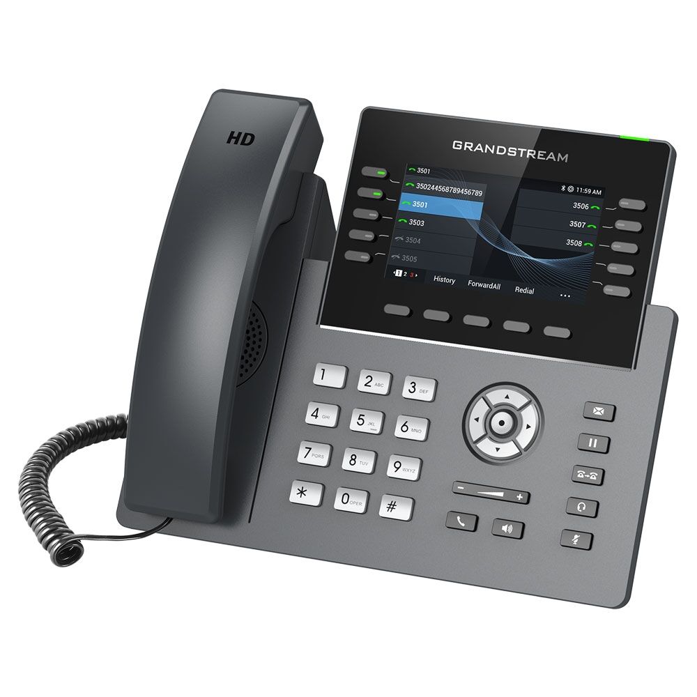 Grandstream 10 LINES 5 SIP ACCOUNTS 4.3 IN SCRN POE WIFI