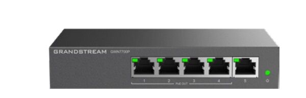 Grandstream UNMANAGED NETWORK SWITCH 5 X GIGE 4 X POE