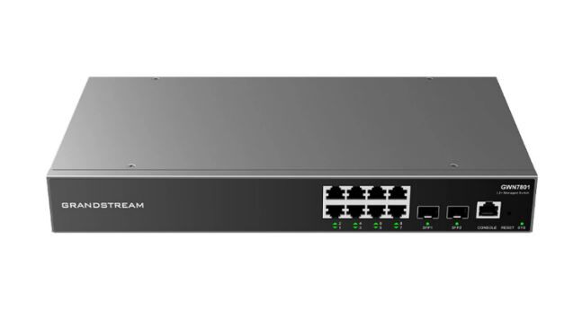 Grandstream ENTERPRISE LAYER 2 MANAGED NETWORK SWITCH 8 X GIGE 2 X SFP