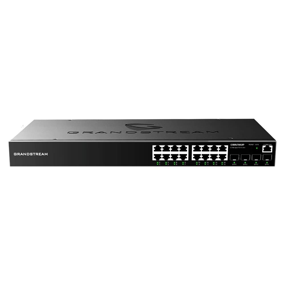 Grandstream ENTERPRISE LAYER 2 MANAGED POE NETWORK SWITCH 16 X GIGE 4 X SFP