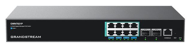 Grandstream ENTERPRISE LAYER 3 MANAGED MUL TI GIG POE SWITCH 8 X 2.5 GIG E POE 2 X 10G SFP