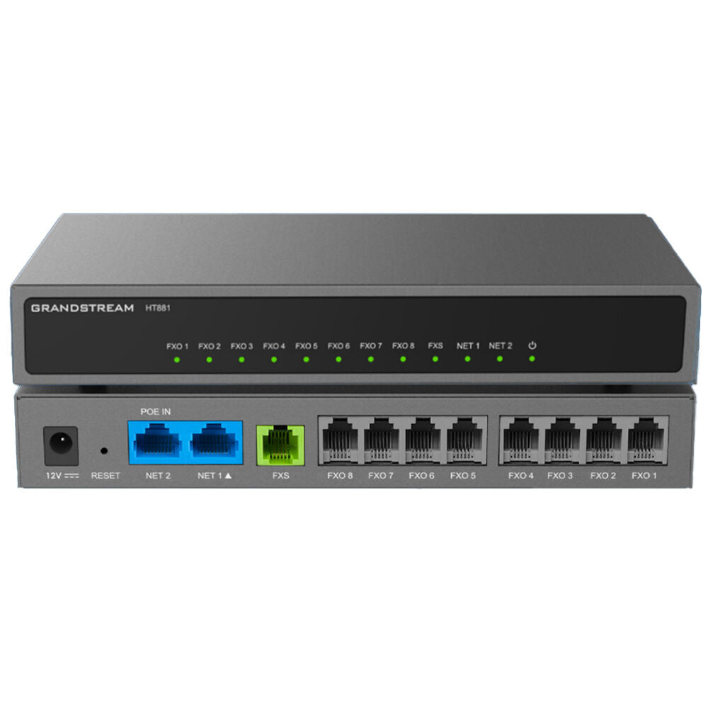 Grandstream 8 FXO 1FXS 2 GIGE POE NAT ROUTER