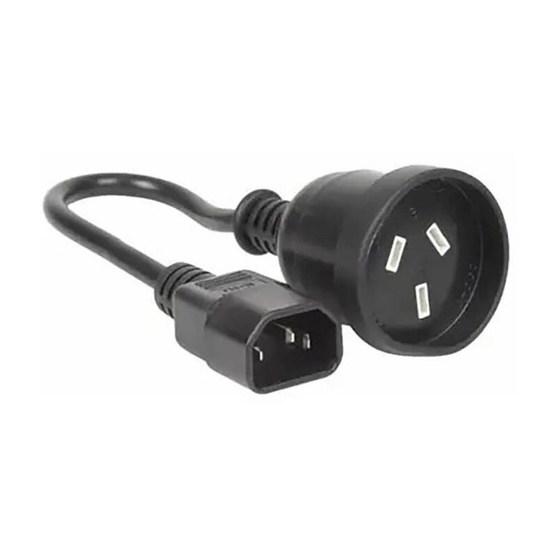 CyberPower 0.15m IEC C14 Plug to 3-Pin Socket Power Cable