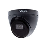 IVSEC NC110XC-BLK 5MP Black Turret IP Security Camera with 30m IR, PoE & Built-In Microphone