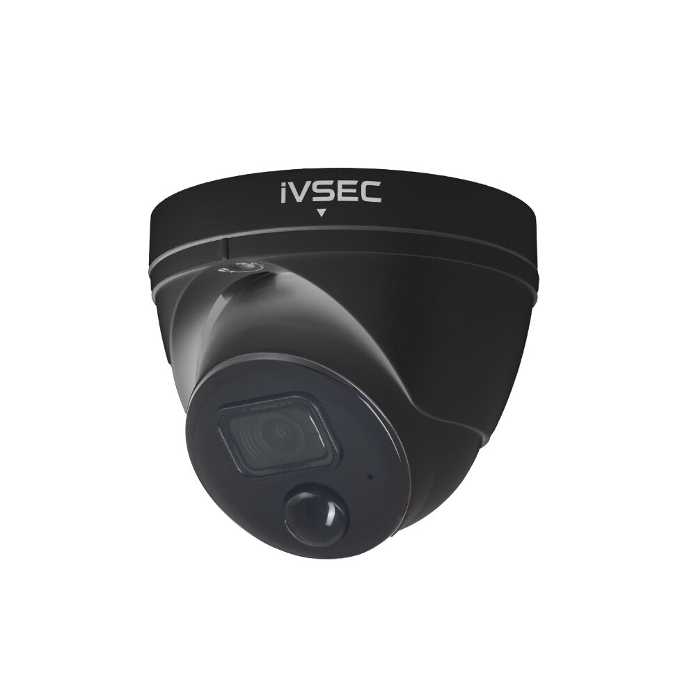 IVSEC NC323XD-BLK 8MP 4K Turret IP Camera – 3.6mm Lens, 30m IR Night Vision, PoE, AI IVS, WDR, Black