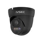 IVSEC NC512ADX-BLK 8MP 4K Turret IP Camera – Motorised 2.8–12mm Lens, Full-Colour Night Vision, AI Analytics, Advanced Deterrence, IP66 Black