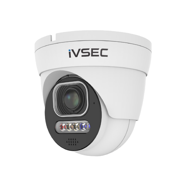IVSEC NC512ADX 8MP 4K Turret IP Camera – Motorised 2.8–12mm Lens, AI Analytics, Full-Colour Night Vision, Advanced Deterrence, IP66