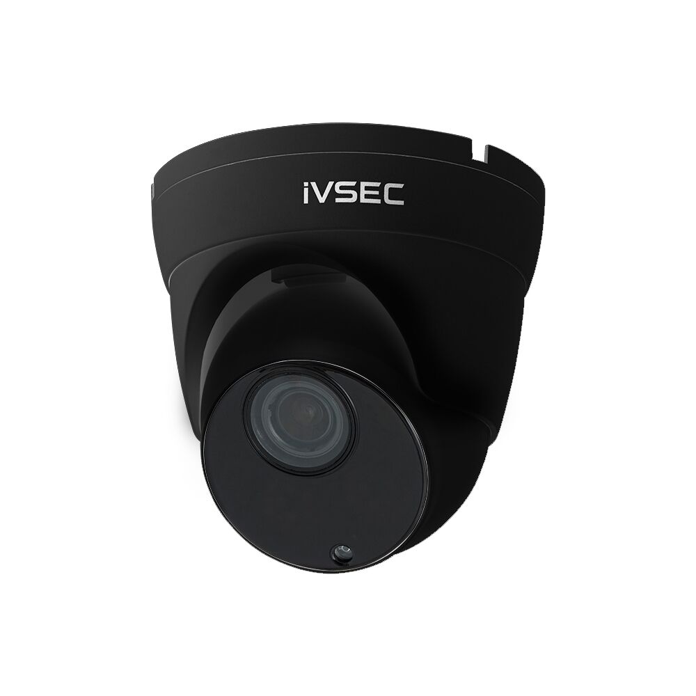 IVSEC NC512XD-BLK 8MP 4K Turret IP Camera – Motorised 2.7–13.5mm Lens, 45m IR Night Vision, PoE, Intelligent Video Analytics, IP66 Black