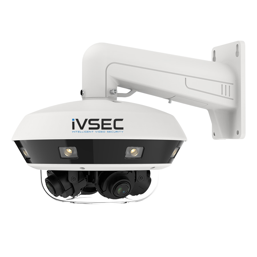 IVSEC NC540ADX 20MP Multi-Sensor Dome IP Camera – 360° Coverage, 4 x 5MP Lenses, 25FPS, PoE, IR, IP67, IK10