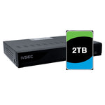 IVSEC NR004XB-2TB 4-Channel 12MP NVR with 4 PoE Ports, 2TB HDD Pre-Installed & 4K HDMI