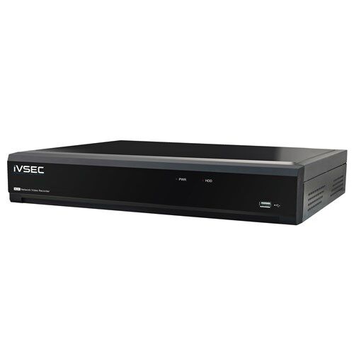 IVSEC NR004XA 4-Channel 8MP NVR with 4 PoE Ports, H.265 Compression & 4K HDMI Output 