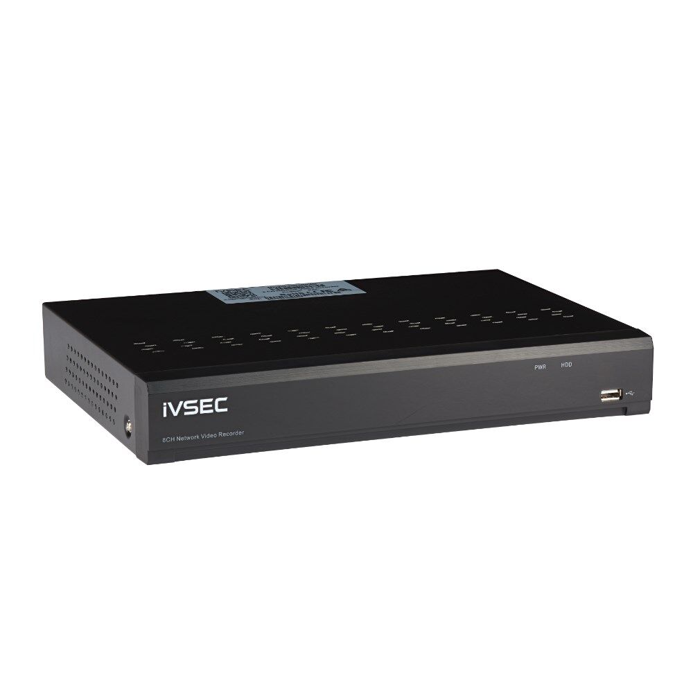 IVSEC NR308XD 8-Channel NVR – 12MP, 8 PoE Ports, 4K HDMI, H.265+, IVS, 1 Bay