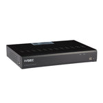IVSEC NR316XD 16-Channel 12MP NVR with 16 PoE Ports, Dual HDD Bays, 4K HDMI & AI Video Analytics