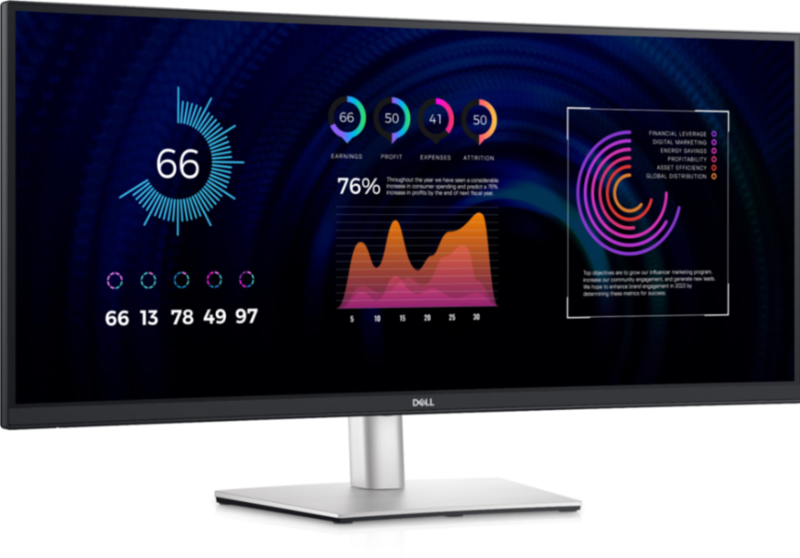Dell P3424WE 34" Curved WQHD IPS Monitor