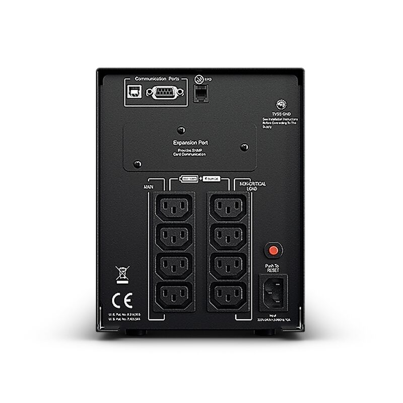 CyberPower PR1000ELCD 1000VA Line-Interactive Smart App Tower UPS | Pure Sine Wave Backup Power 