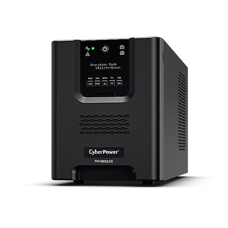 CyberPower PR1000ELCD 1000VA Line-Interactive Smart App Tower UPS | Pure Sine Wave Backup Power 