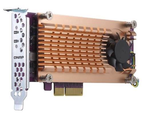 QNAP -Dual M.2 22110/2280 PCIe SSD expansion card PCIe Gen2