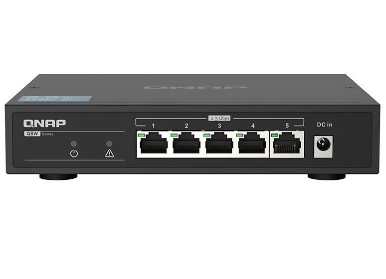QNAP QSW-1105-5T: 5 port 2.5Gbps auto negotiation 2.5G/1G/1