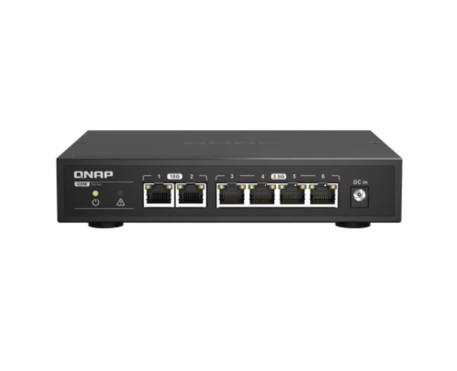 QNAP QSW-2104-2T, 2 ports 10GbE RJ45, 5 ports 2.5GbE RJ45, u