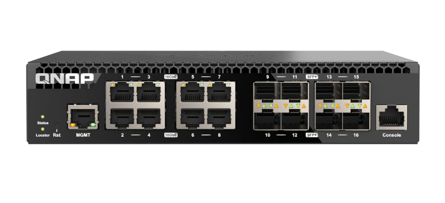 QNAP QSW-M3216R-8S8T, Management Switch, 16 port of 10GbE po
