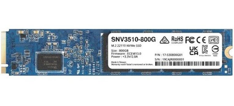 Synology SNV3510 M.2 22110 800G Enterprise Class NVMe SSD