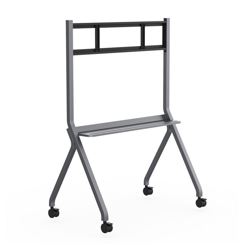 MAXHUB Trolley For Display 33 – Heavy-Duty Mobile Stand for 55”–86” Displays – 100kg Capacity, Commercial-Grade, Grey Finish