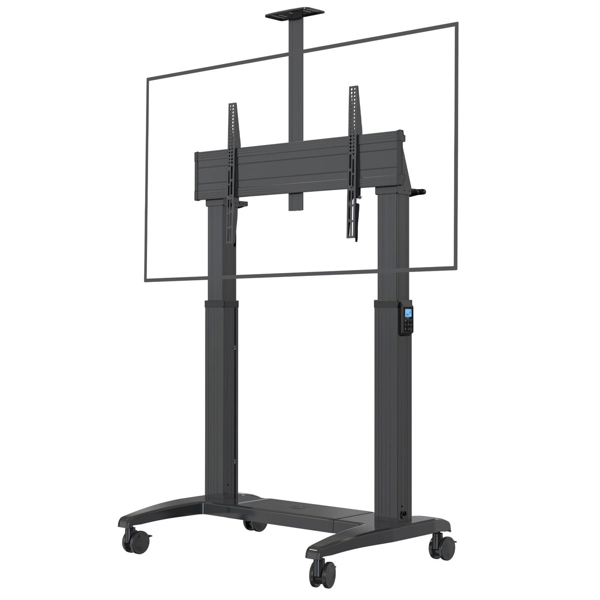 North Bayou Heavy Duty Electric Height Adjust Tv Trolley 60 120 136kg