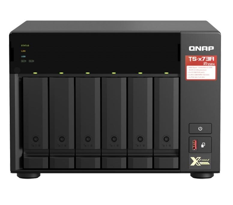 QNAP TS-673A-8G,6-bay NAS, AMD Ryzen V1000 series V1500B 4C/