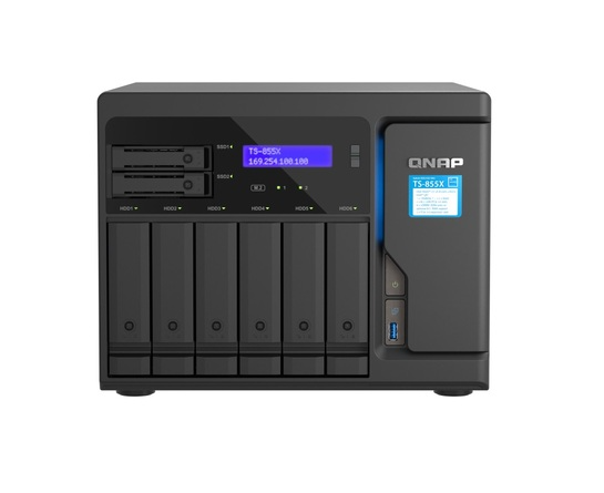 QNAP TS-855X-8G, 8-Bay NAS, Intel Atom C5125 8-core processo