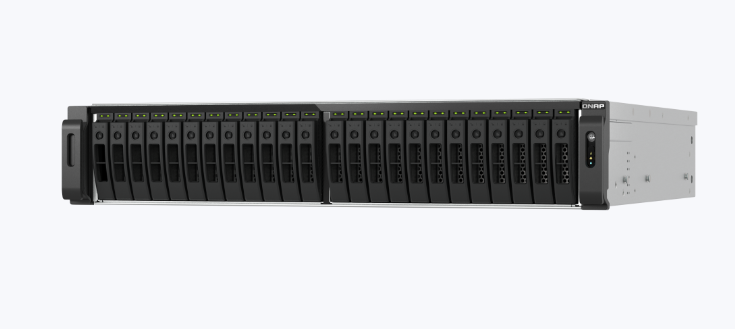 QNAP TS-h3077AFU-R7-64G,2U 30-bay 2.5" SATA all flash NAS,AM
