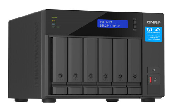 QNAP TVS-h674-i3-16G,6-bay QuTS hero NAS, Intel Core i3-1210