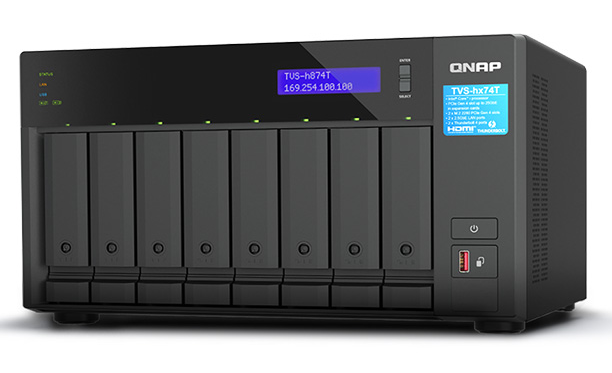 QNAP TVS-h874T-i7-32G, 8-bay QuTS hero NAS, Intel Core i7 12
